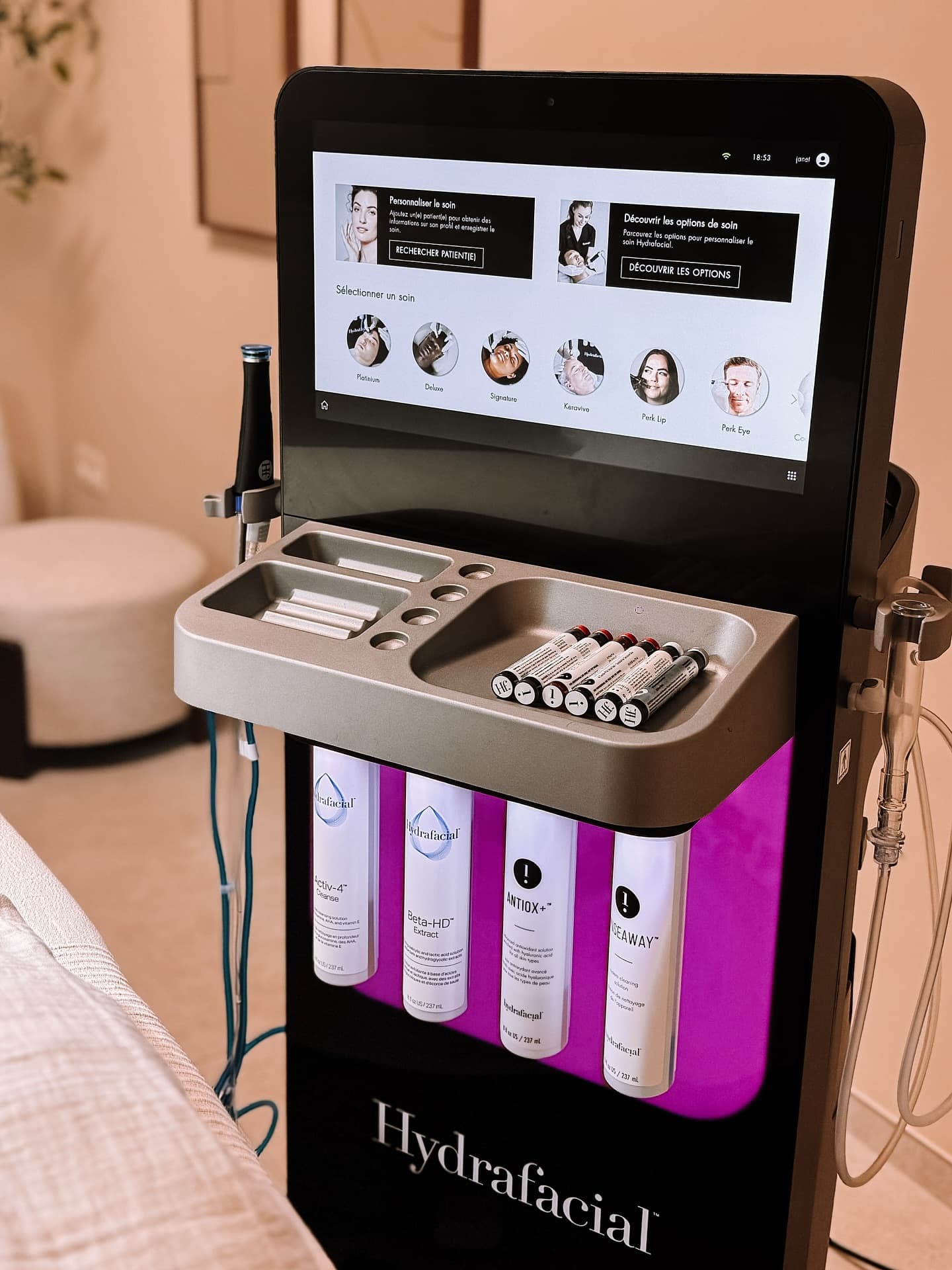 Appareil Hydrafacial Janet Aesthetic